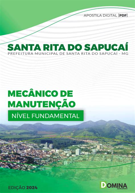 Apostila Pref Santa Rita Do Sapuca Mg Mec Manuten O