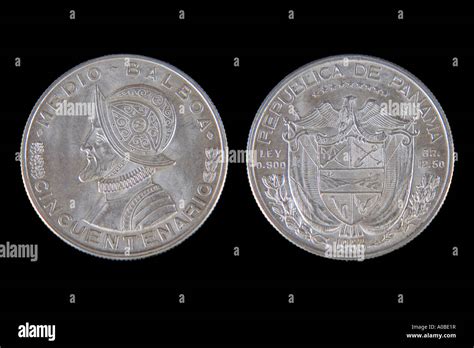 Panamanian Coin Silver Medio Balboa Half Balboa Coin Coined To Celebrate Panama S Fifty Year