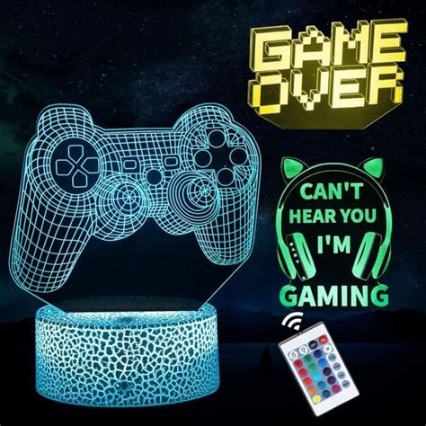 D Lampe Gamer Illusion Veilleuse Lampe D Co Chambre Gaming