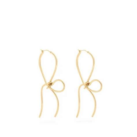 Kesardeep Impex Women Gold Plated Knot Earings In 925 Sterling Silver