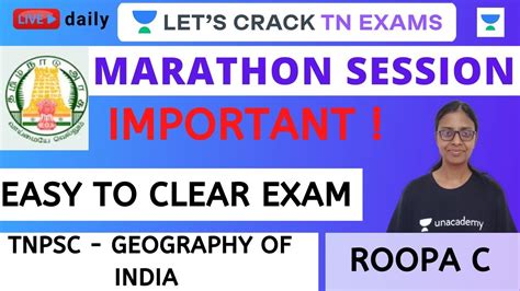 Tnpsc Geography Of India Marathon Session Tnpsc Roopa C