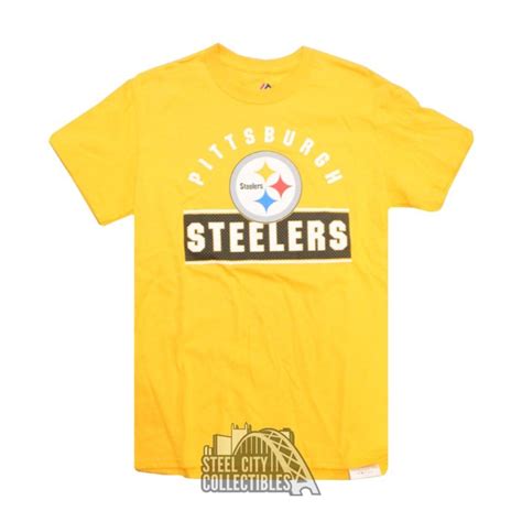 Pittsburgh Steelers Gold Majestic Shirt | Steel City Collectibles