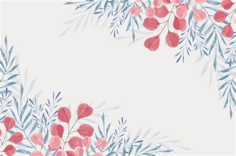 Free Vector | Watercolor pink flowers background