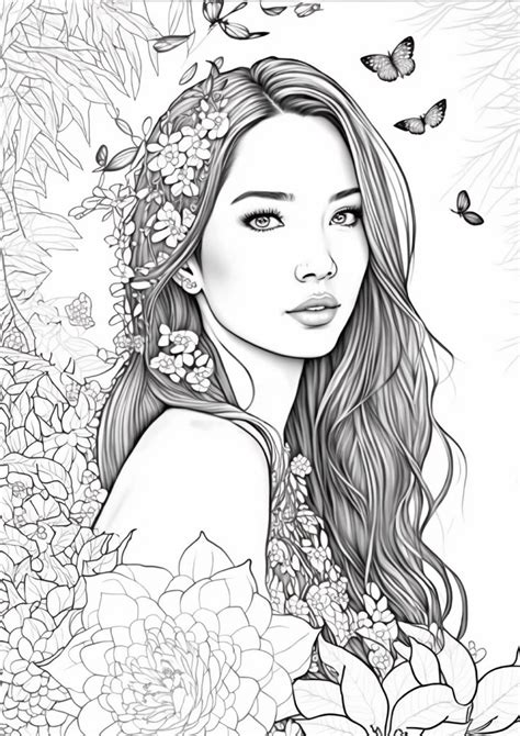 People Coloring Pages, Cool Coloring Pages, Adult Coloring Pages, Adult ...