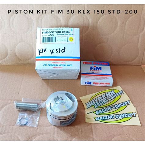 Jual Piston Kit Seher Set Fim Klx Pin Ukuran Std