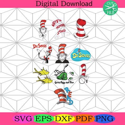 Dr Seuss Svg Svg Bundle Dr Seuss Svg Svg Dr Seuss Clipart Silkysvg