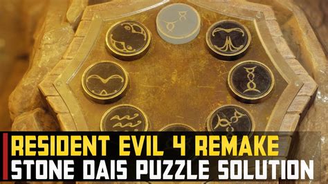 All Stone Dais Puzzles Resident Evil 4 Remake YouTube