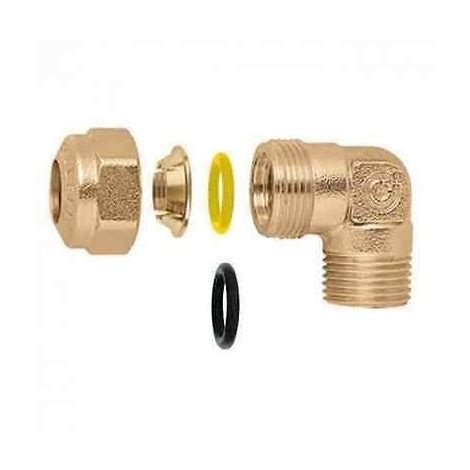 905742 Raccordo curvo maschio 1 2 M Ø 12 CALEFFI