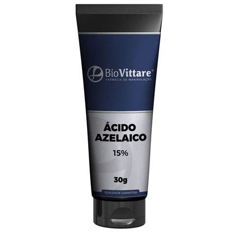 Ácido Azelaico 15 Creme Gel 30g Pele Mulher BioVittare