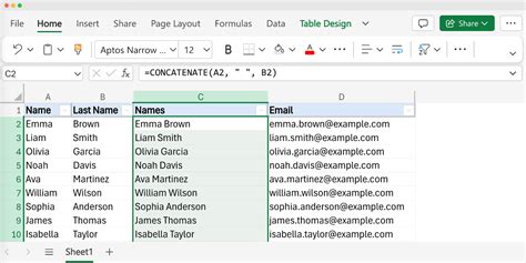 How To Combine First And Last Name In Excel