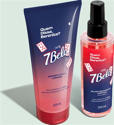 Combo QDB 7Belo Body Splash 200ml Sabonete Líquido Corporal 200ml