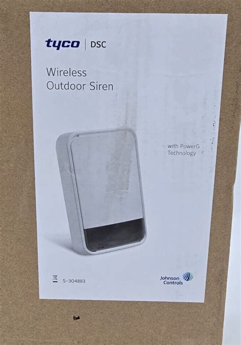 Dsc Pg B Batt Wireless Power G Outdoor Siren And Strobe No Battery