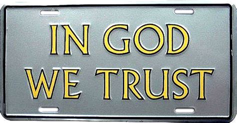 Wholesale License Plate - In God We Trust