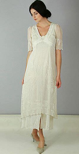 New Vintage Titanic Tea Party Dress In Ivory By Nataya Vintage