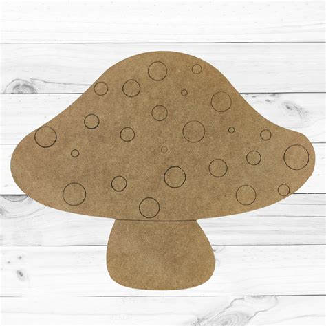 Mushroom Shape Unfinished Craft Shape Build A