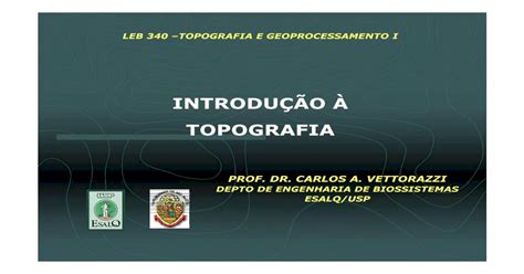 Leb Topografia E Geoprocessamento I Geoprocessamento Cartografia