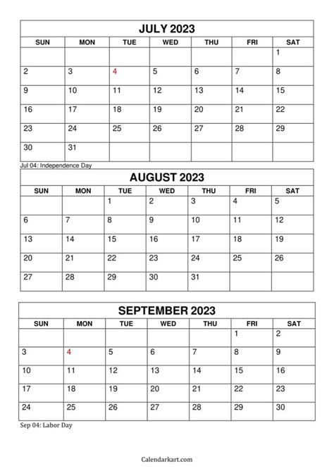 3 Month Calendar Template 2022