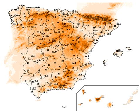 Mapas y gráficos climatológicos Olas de calor en España desde 1944