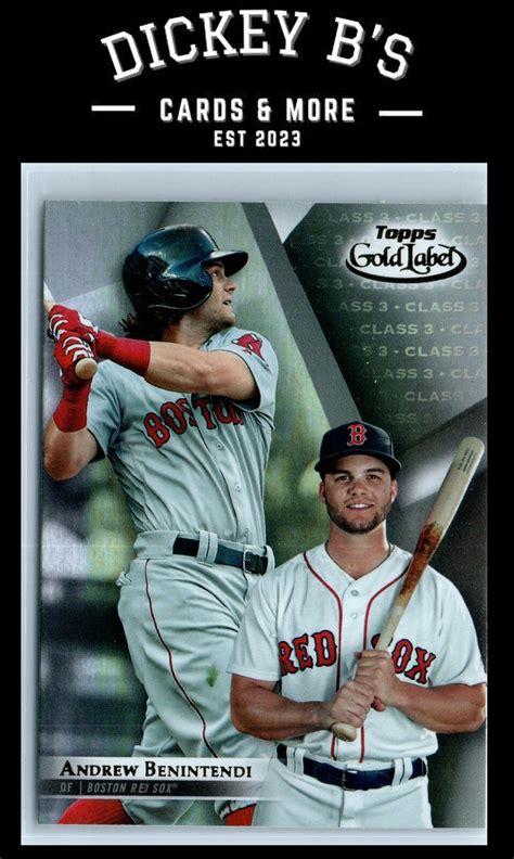 2018 Topps Gold Label Class 3 24 Andrew Benintendi Boston Red Sox EBay