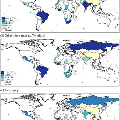 Age And Sex Adjusted Past 12 Month Prevalence Of A Traffic Injury