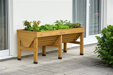 Vegtrug Vtnmd0367 18 M Places En Bois Naturel Amazonfr Jardin