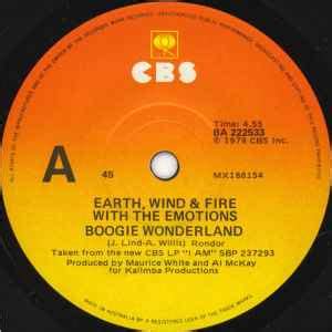 Earth, Wind & Fire With The Emotions – Boogie Wonderland (1979, Vinyl) - Discogs