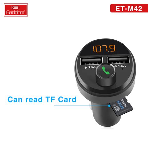 Earldom Et M Bluetooth V Car Fm Transmitter With Dual Usb Ports