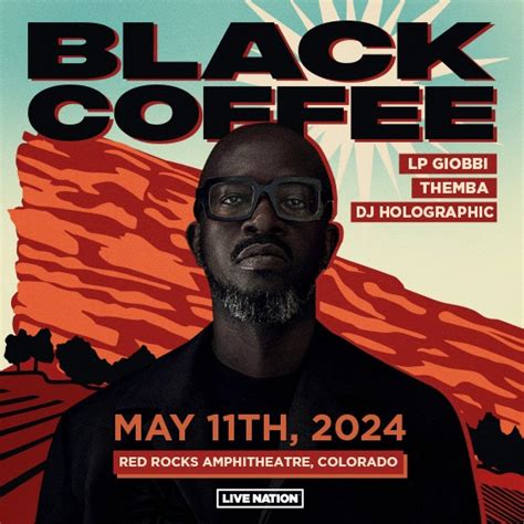 Black Coffee Red Rocks Amphitheatre