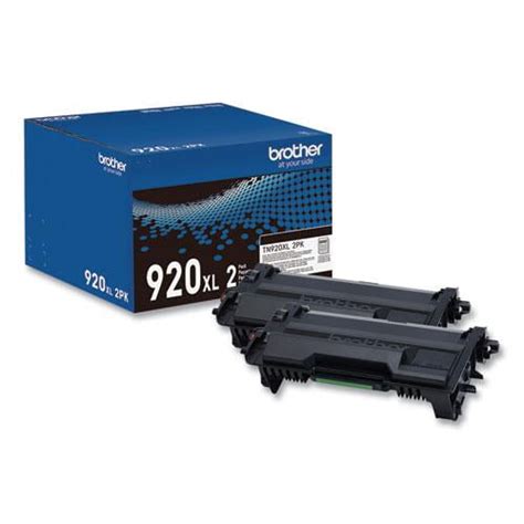 Brother Genuine TN920XL2PK High Yield Toner Cartridge Twin Pack