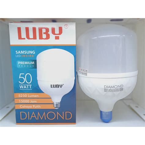 Jual Lampu LED Capsule 50 Watt Luby Diamond 50W Cahaya Putih Lampu