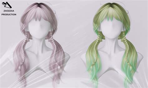 Zao Hamster Hair Ver Colors Mesh By Shinybacon Cc Finds