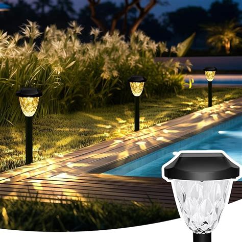 Gigalumi Pack Solar Outdoor Lights Bright Solar Pathway Lights With