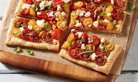 Tarte aux tomates et au fromage de chèvre sur pâte phyllo Bel Âge