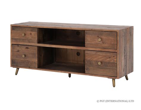 Bohemian Tv Cabinet With 4 Drawers And Shelf Pgt Reclaimed Official