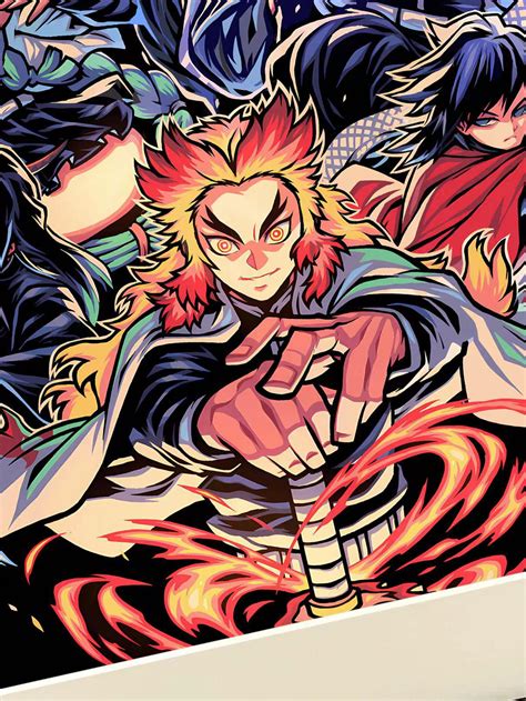 Characters of Demon Slayer: Kimetsu No Yaiba Decorative Painting ...