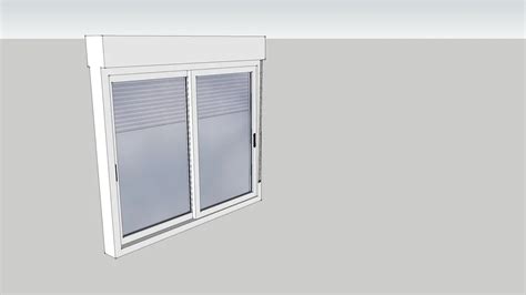 Double Paine Window With Integrated Roller Shutter Blind 3d Warehouse