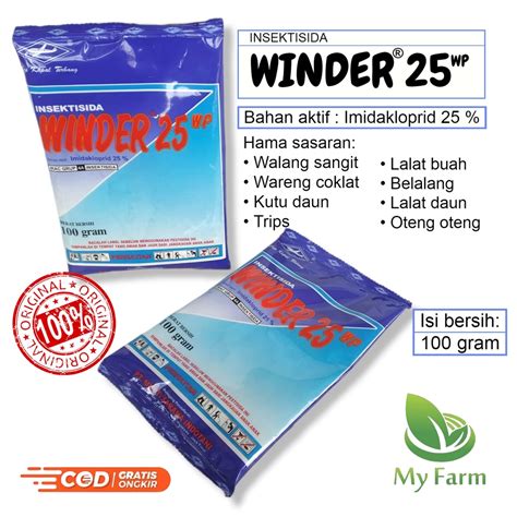 Jual Winder 25 Wp 100 Gram Serbuk Insektisida Sistemik Obat Semprot