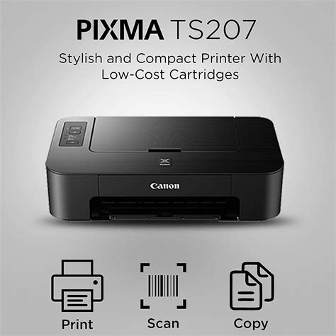 Buy Canon Pixma Ts 207 Color Inkjet Printer Borderless Printing