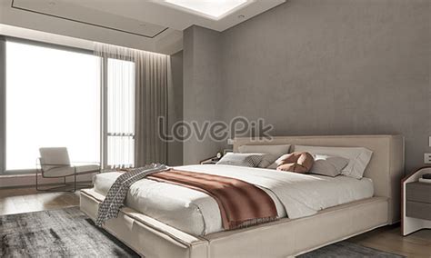 Modern minimalist bedroom background creative image_picture free ...