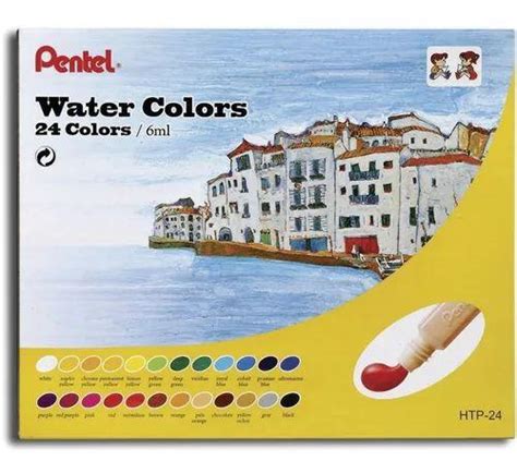 Aquarela Pentel Semi Profissional Htp Cores X Ml Tinta Aquarela