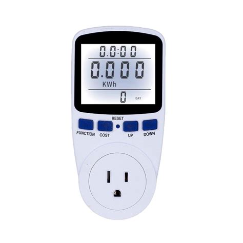 Watt Meter, Plug-in Socket Power Meter, Auto Cost Calculator, Backlit Large Display, Overload ...