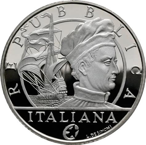 Italien 10 Euro 2011 Europäische Entdecker Amerigo Vespucci in PP