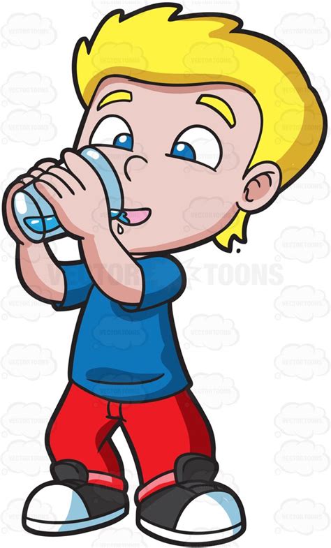 drinking water image clipart - Clipground