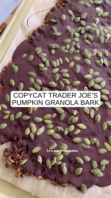 Copycat Trader Joes Pumpkin Granola Bark 9am Chef