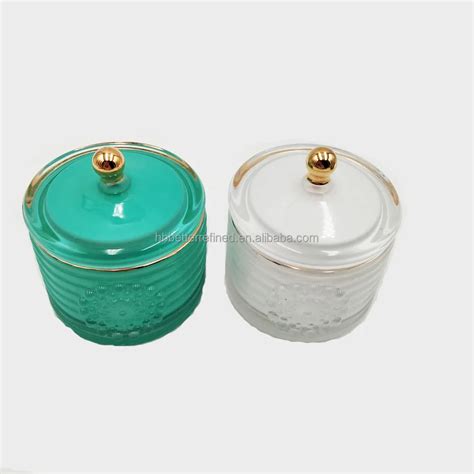 Luxury Glass Candle Jar With Lid Buy Embossed Candle Glass Jar Handmade Glass Jar For Candle