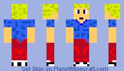 Dirty Blonde Kid Minecraft Skin