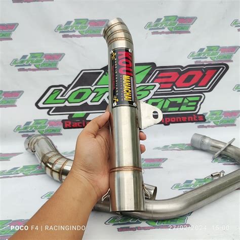 Open Pipe Kou Mahachai Exhaust Pipe Canister Mm Set For Tmx