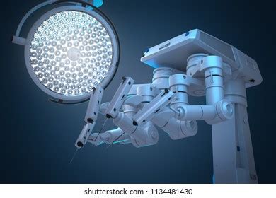 3d Rendering Robot Surgery Machine Surgery Stock Illustration