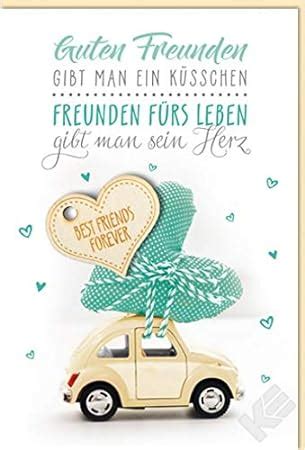 Karte Guten Freunden Gibt Man Ein K Sschen B Umschlag Amazon De