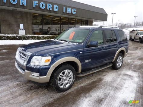 2008 Dark Blue Pearl Metallic Ford Explorer Eddie Bauer 4x4 44956394 Photo 7